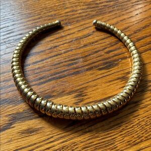 Gold Toned Coil Necklace
